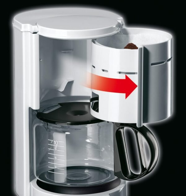 Braun KF 47 Weiße Filterkaffeemaschine mit OptiBrew für aromatischen Kaffeegenuss