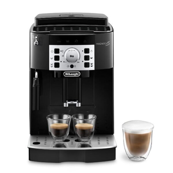De'Longhi Magnifica S ECAM 22.110.B fully automatic coffee machine with milk frother for cappuccino, with espresso direct selection buttons and rotary control, 2-cup function,...