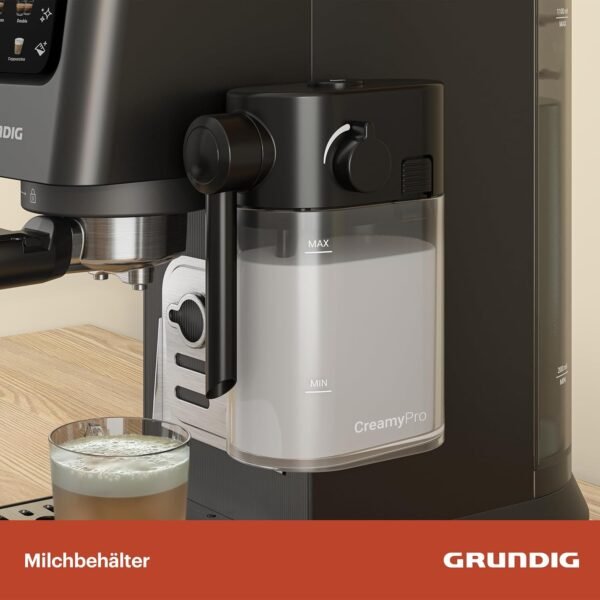 Grundig KSM 5330 Siebträgermaschine mit Touch-Display und cremigem Milchschaum genießen