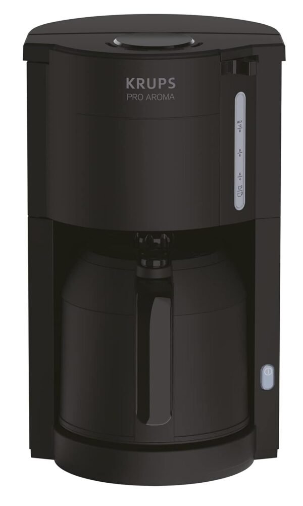 Krups KM303810 Filterkaffeemaschine mit Thermokanne und Tropfstopp für perfekten Kaffeegenuss
