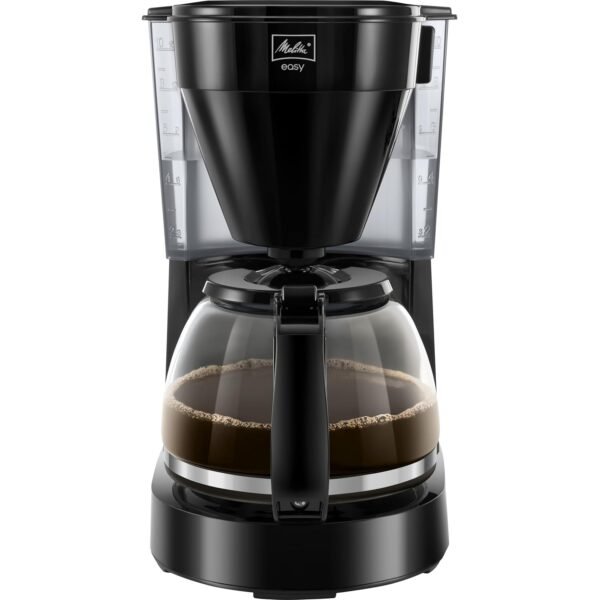 Melitta Easy Filterkaffeemaschine mit Glaskanne und Tropfstopp für 10 Tassen Perfekt für den Alltag