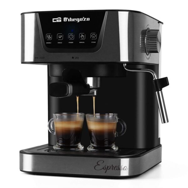Orbegozo EX 6000 Espressomaschine mit Milchaufschäumer und 20 Bar Druck erleben