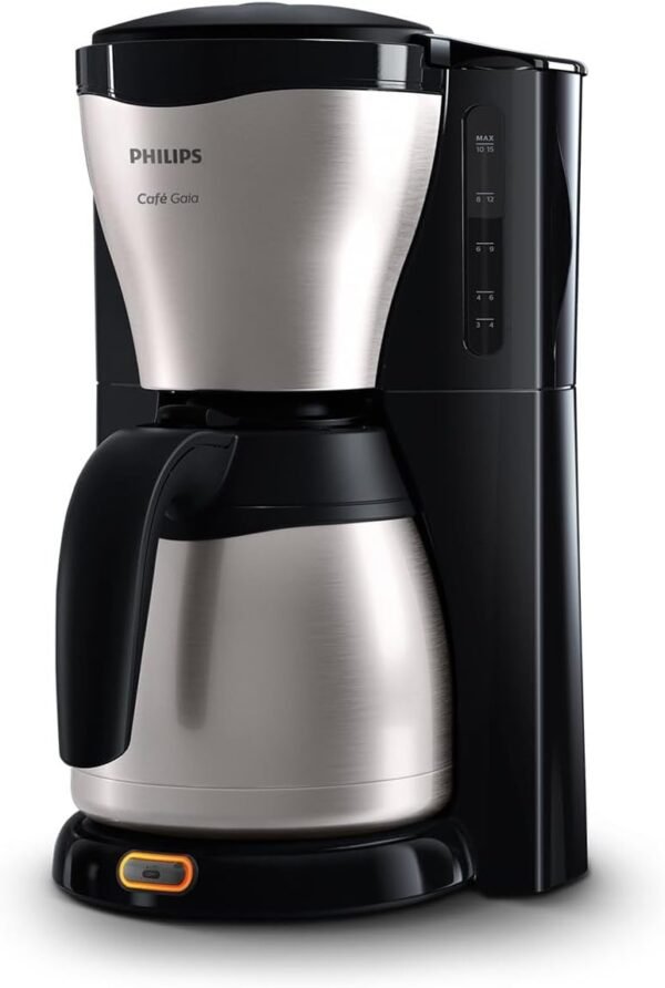 Philips HD7546 / 20 Gaia filter coffee machine with thermo jug, black / metal