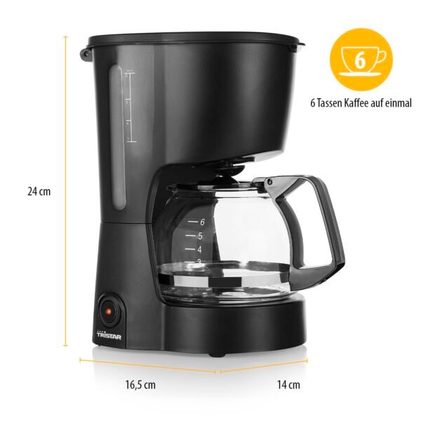 Princess CM-1246 Filterkaffeemaschine kompakt mit Warmhaltefunktion und Anti-Tropf-System
