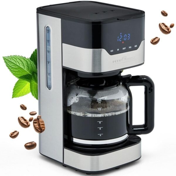 Profi Cook Coffee Machine | for 12-14 Cups of Coffee | Filter Coffee Machine with 3 Electric Aroma Levels | Coffee Machine with Sensor Touch Operation & Filter Insert |...
