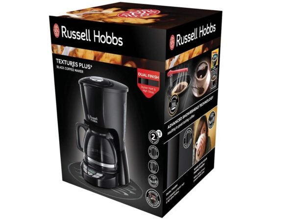 Russell Hobbs Textures+ Filterkaffeemaschine mit digitalem Timer und Aroma-Boost