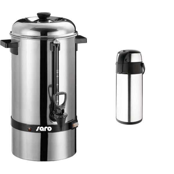 Saro Gastro Kaffeemaschine Saromica 6005 überzeugt mit großem Fassungsvermögen und Edelstahlgehäuse