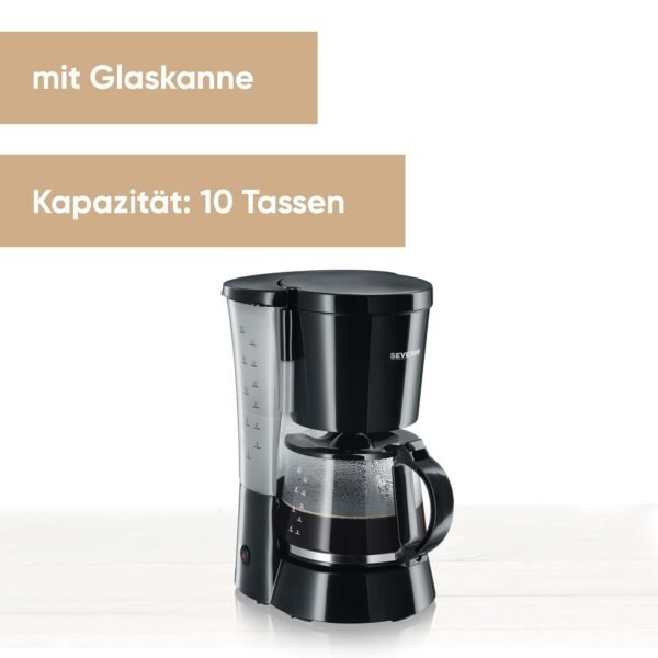 SEVERIN KA 4479 Filterkaffeemaschine mit Warmhalteplatte für perfekten Kaffeegenuss