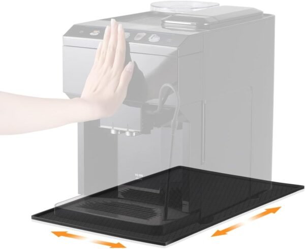 Silicone Mat for Coffee Machines, Compatible with De Longhi Magnifica 1 and Philips LatteGo Fully Automatic Coffee Machine, Accessories for Protection Against Spills and...