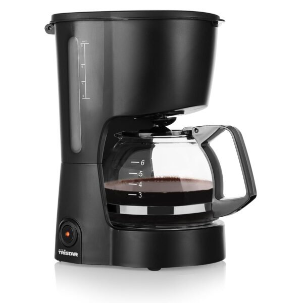 Tristar CM-1246 Coffee Machine, 6 Cup Capacity, 600 W, Keep Warm Function, Automatic Shut-Off, Permanent Filter, Anti-Drip System, Compact and Portable, Easy to Clean, CM-1246